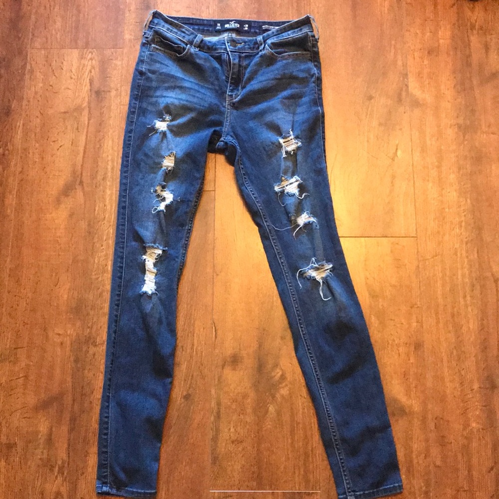 Mid-Rise Super Skinny Hollister Jeans